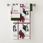 Mantle Great Dane Kerstmis Bad Handdoek (Insitu)