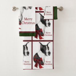 Mantle Great Dane Kerstmis Bad Handdoek