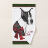 Mantle Great Dane Kerstmis Bad Handdoek (Handdoek)