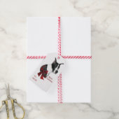 Mantle Great Dane Kerstmis Cadeaulabel (Met Touw)