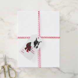 Mantle Great Dane Kerstmis Cadeaulabel