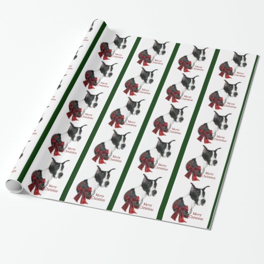 Mantle Great Dane Kerstmis Cadeaupapier (Uitgerold)
