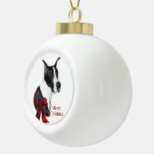 Mantle Great Dane Kerstmis Keramische Bal Ornament (Rechts)