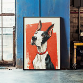 Mantle Great Dane Poster Print Wall Art