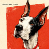 Mantle Great Dane Poster Print Wandkunst