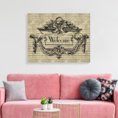  Mantle Welcome Canvas afdrukken (Insitu (Woonkamer))