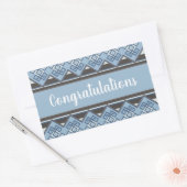 Manto Andino Azul Rechthoekige Sticker (Envelop)