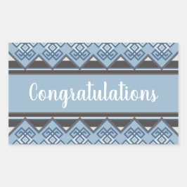 Manto Andino Azul Rechthoekige Sticker