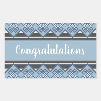 Manto Andino Azul Rechthoekige Sticker