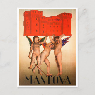 Mantova, Italië Vintage Travel Briefkaart