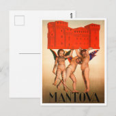 Mantova, Italië Vintage Travel Briefkaart (Voorkant / Achterkant)
