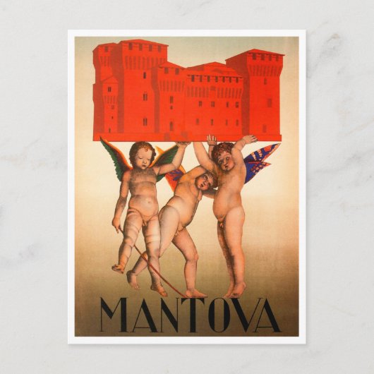 Mantova, Italië Vintage Travel Briefkaart (Voorkant)
