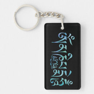 Mantra Blue Waterverf Sleutelhanger