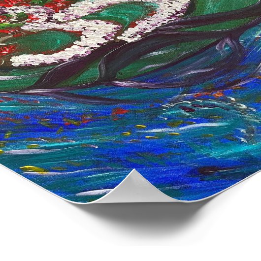 Mantra Garden - Om Canvas Schilderij Poster (Hoek)