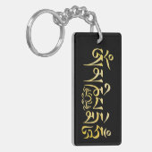 Mantra Gold Waterverf Sleutelhanger (Voorkant Links)