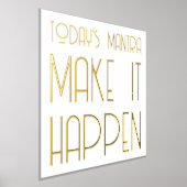 Mantra laat het gebeuren Quote Gold Foil Prints (Laagn)