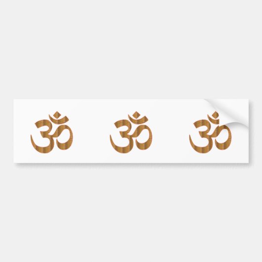 MANTRA OmMantra Yoga Meditation Chant Hinduism gif Bumpersticker (Voorkant)