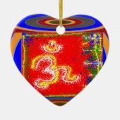 MANTRA Shakti: Passion Dedication Power Peace Keramisch Ornament (Voorkant)
