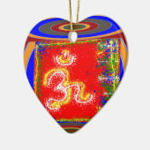 MANTRA Shakti: Passion Dedication Power Peace Keramisch Ornament (Links)