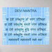 Mantra uit Durga Saptashi - Devi Bhagwat Poster (Voorkant)