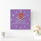 Mantra van Gayatri Vierkante Klok (Huis)