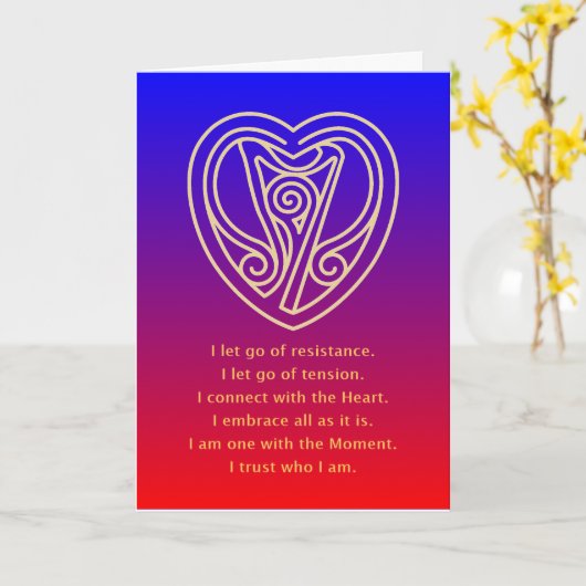 MANTRA VAN HET OGENBLIK - WENSKAART KAART (Gele Bloem)