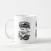 Mantra van mok: samen beter koffiemok (Links)