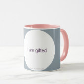 Mantra veer mok - Ik ben begaafd 2 toon aanpassen (Voorkant rechts)