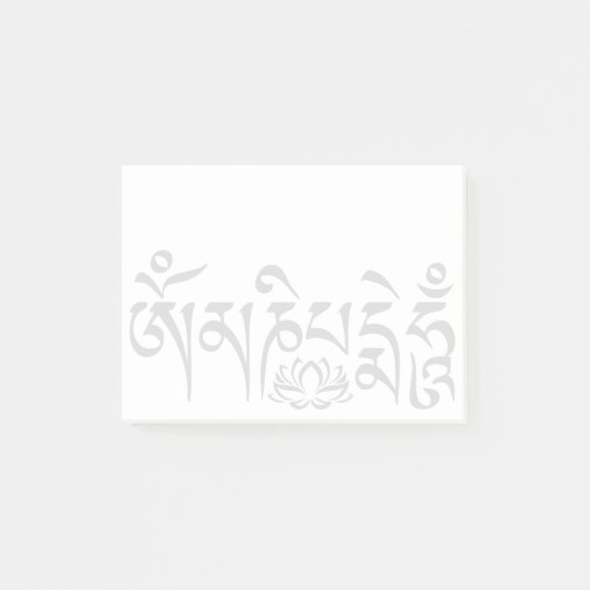 Mantra Zwart Script Post-it® Notes (Voorkant)