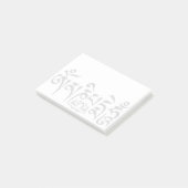 Mantra Zwart Script Post-it® Notes (Schuin)