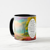 Mantra's voor Healing koffie landschap zachte kleu Mok (Voorkant links)