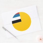 Mantsjoekwo Ronde Sticker (Envelop)