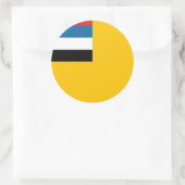 Mantsjoekwo Ronde Sticker (Tas)