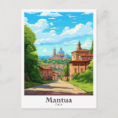 Mantua Italië Kunst Vintage Reizen Illustratie Briefkaart (Voorkant)