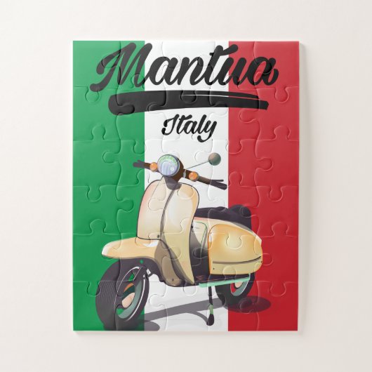 Mantua Italië reisposter Legpuzzel (Verticaal)