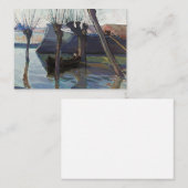 Mantua-Landschap met Boats door Mario Lomini Notitiekaartje (Voorkant / Achterkant)