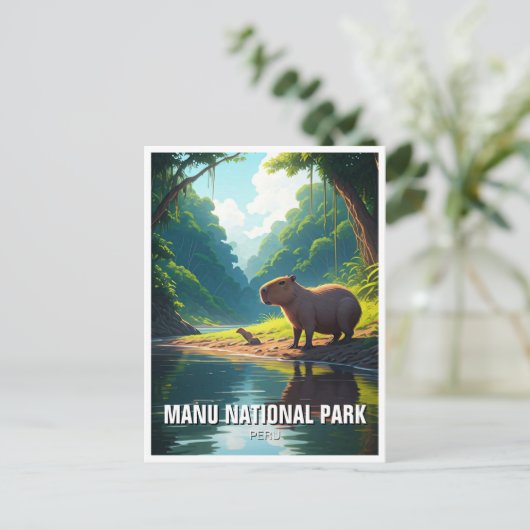 Manu Nationaal Park Peru Briefkaart (Staand voorkant)
