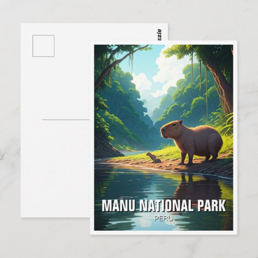 Manu Nationaal Park Peru Briefkaart (Voorkant / Achterkant)