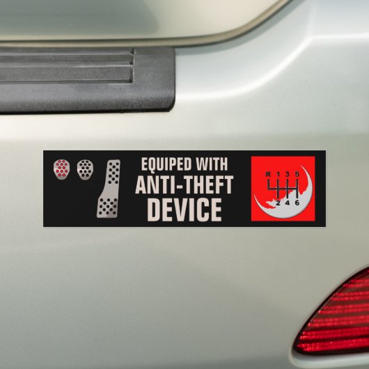 MANUAL antidiefstal Bumpersticker (Op auto)