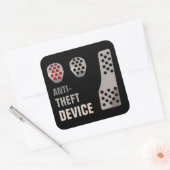 MANUAL antidiefstal Vierkante Sticker (Envelop)