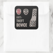 MANUAL antidiefstal Vierkante Sticker (Tas)