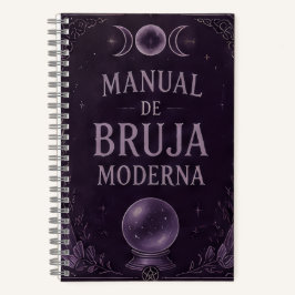 manual de bruja moderna violeta notitieboek