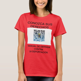MANUAL DE DEFENSA CONTRA LA DEPORTACIÓN T-SHIRT