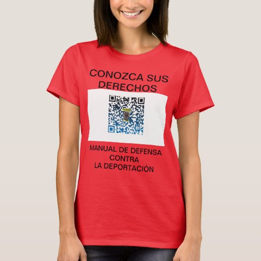 MANUAL DE DEFENSA CONTRA LA DEPORTACIÓN T-SHIRT (Voorkant)