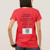 MANUAL DE DEFENSA CONTRA LA DEPORTACIÓN T-SHIRT (Achterkant)
