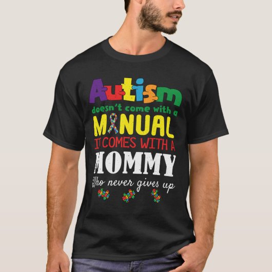 Manual mammie Puzzle Special Autisme Awareness T-shirt (Voorkant)