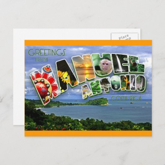 Manuel Antonio Briefkaart (Voorkant / Achterkant)