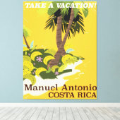 Manuel Antonio, Costa Rica, poster van het oogstja Canvas Afdruk (Insitu (Houten vloer))