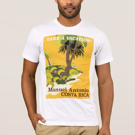 Manuel Antonio, Costa Rica, poster van het oogstja T-shirt (Voorkant)