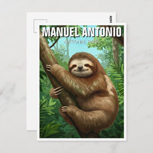 Manuel Antonio Nationaal Park Costa Rica Reizen Briefkaart (Voorkant / Achterkant)